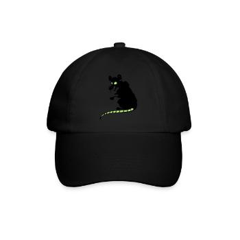 Miese Ratte - Baseballkappe - Schwarz/Schwarz - Vorne