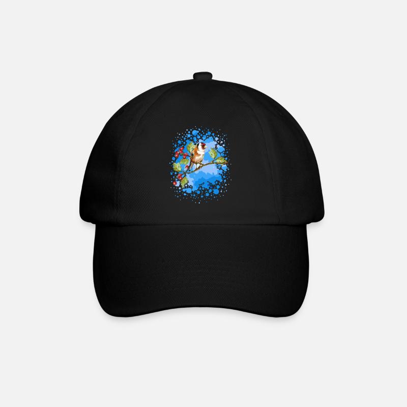 Vogel - Baseballkappe - Schwarz/Schwarz