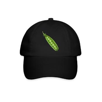 peas - Baseball Cap - black/black - Front