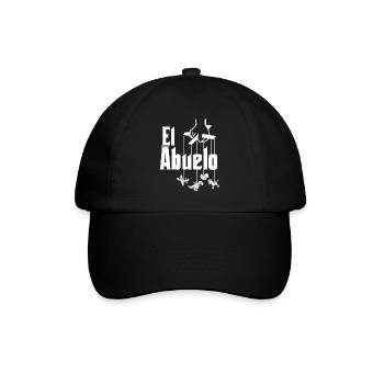 El Abuelo Spanish Grandpa Grandpa - Baseball Cap - black/black - Front