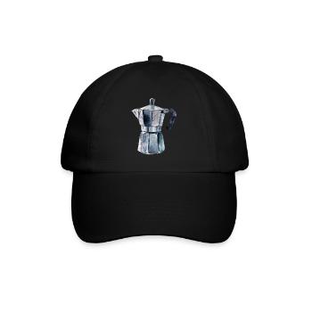 Espresso pot - Baseball Cap - black/black - Front