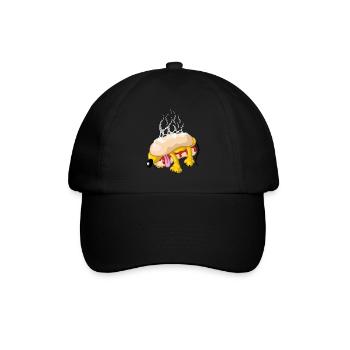 Hot dog - Baseball Cap - black/black - Front
