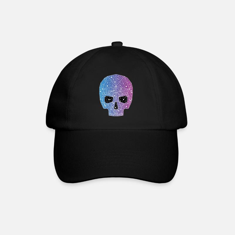 Tête de mort galactique - Casquette classique - noir/noir