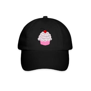 Sugar sweet pink tart - Baseball Cap - black/black - Front