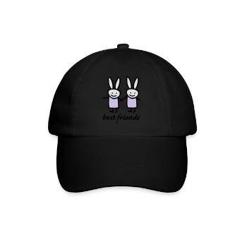 best friends - Baseball Cap - black/black - Front