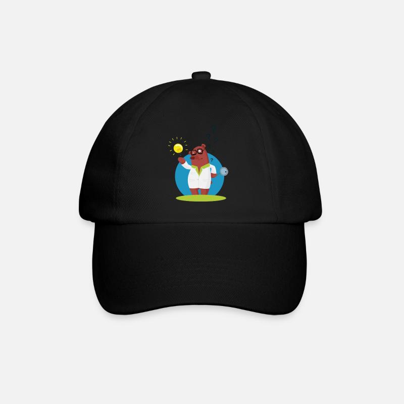 Erklärbär - Baseballkappe - Schwarz/Schwarz