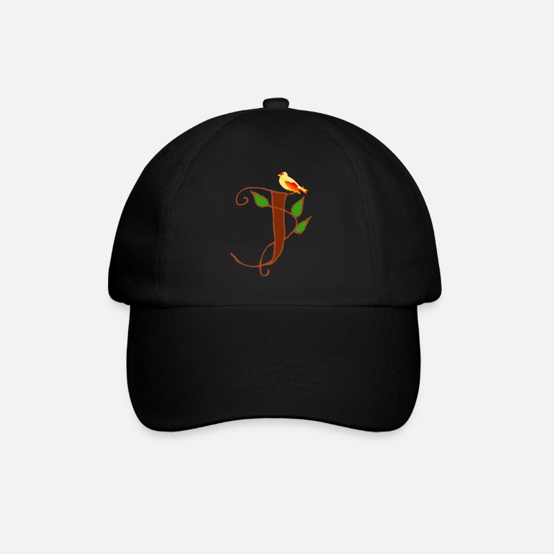 kanarienvogel j - Baseballkappe - Schwarz/Schwarz