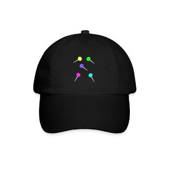 Sweets children's birthday snack lollipop children - Baseball Cap - black/black - Front