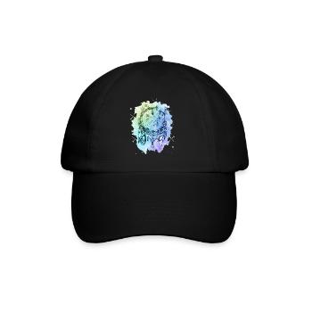 Watercolor dreamcatcher - Baseball Cap - black/black - Front