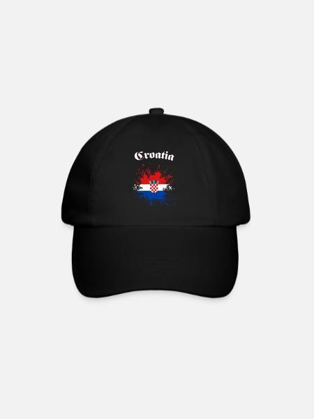Croatia Hrvatska Croatia - Baseball Cap - black/black