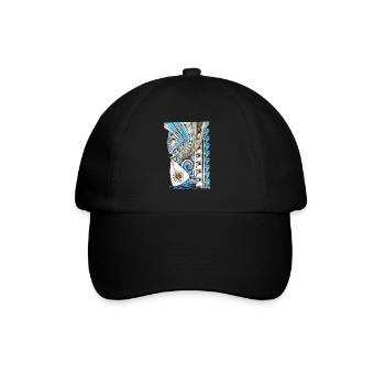 Tahitian canoe vaa - Baseball Cap - black/black - Front