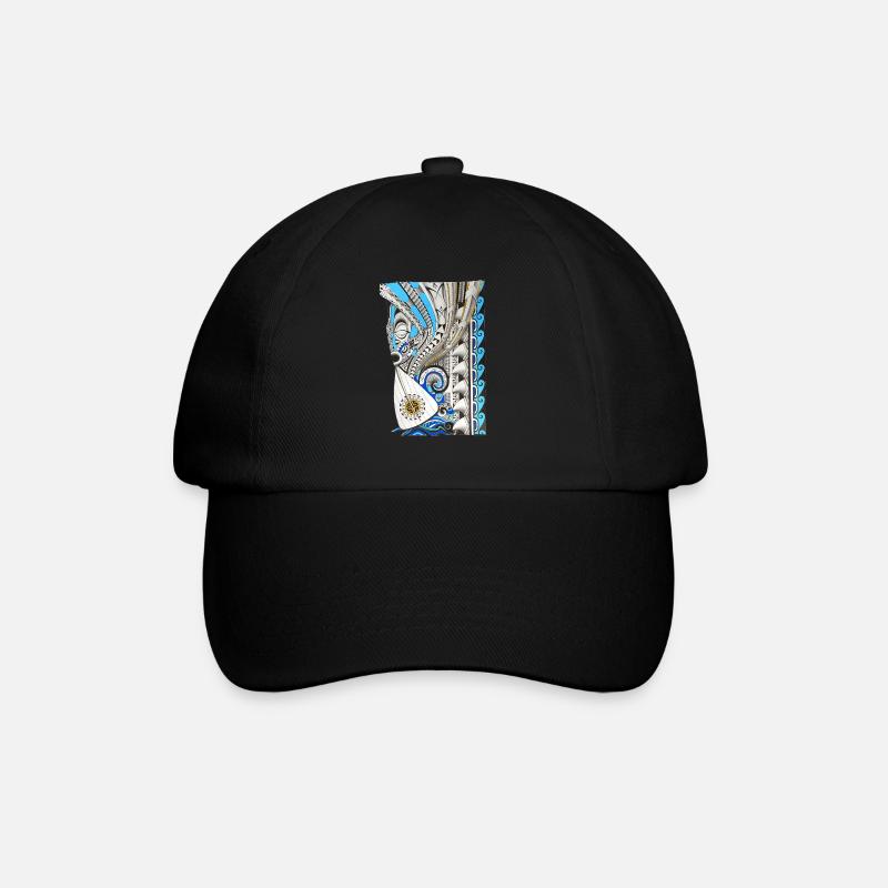 Tahitian canoe vaa - Baseball Cap - black/black