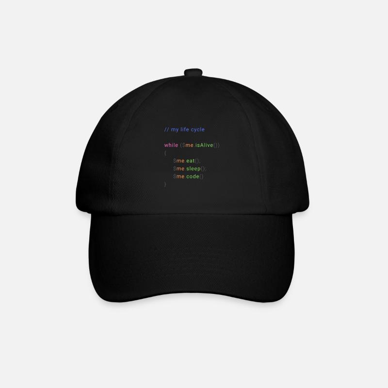 my life cycle dev - Casquette classique - noir/noir