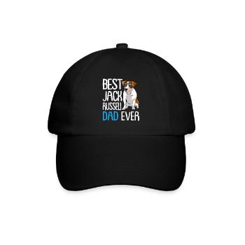 Best Jack Russell Dad Ever Hund Hunderasse - Baseballkappe - Schwarz/Schwarz - Vorne