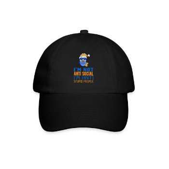Owl Lazy - Baseball Cap - black/black - Front