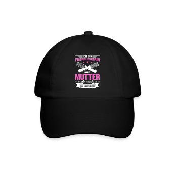 Fußpflegerin Podologin Mama Mutter Muttertag - Baseballkappe - Schwarz/Schwarz - Vorne