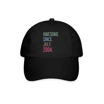 Génial depuis juillet 2004 - Casquette classique - noir/noir - Devant