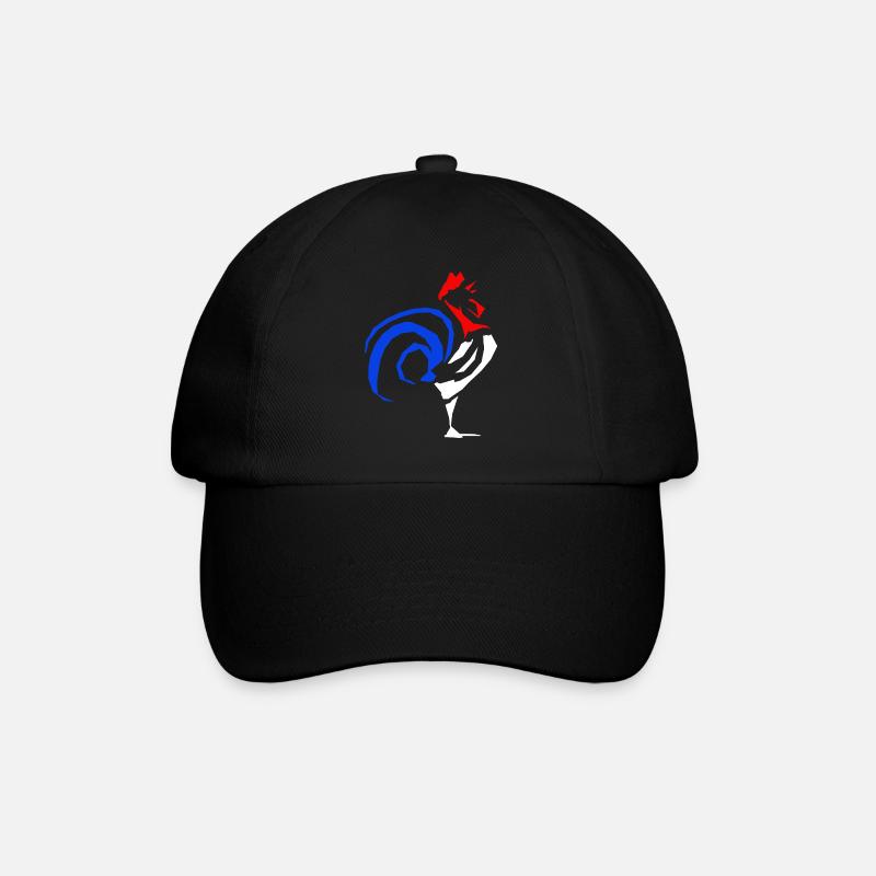 coq français - Casquette classique - noir/noir
