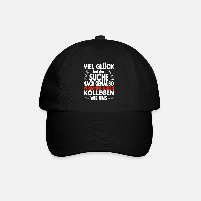 Kollege Kollegin Abschied - Baseballkappe - Schwarz/Schwarz