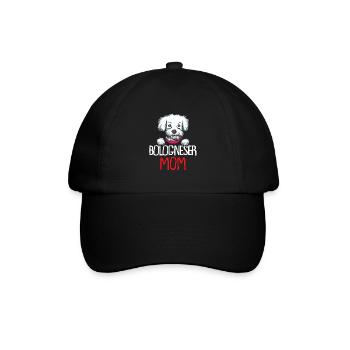 Bolognese Dogs Dad Dog Mom | Bolognese - Baseball Cap - black/black - Front