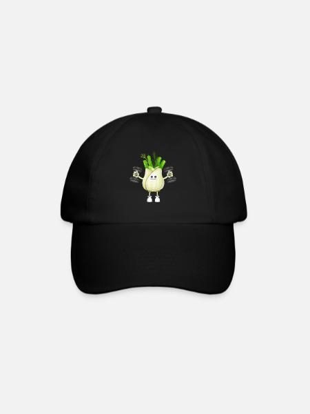 Vegan Vegan Bodybuilding Fenouil - Casquette classique - noir/noir