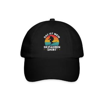 Skifahren - Baseballkappe - Schwarz/Schwarz - Vorne