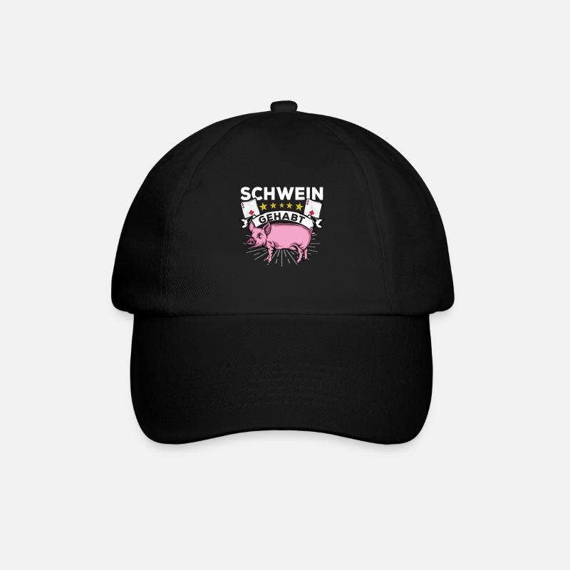 Doppelkopf - Baseballkappe - Schwarz/Schwarz