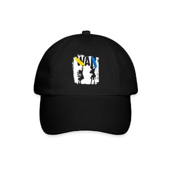 Ukraine | No war - Baseball Cap - black/black - Front