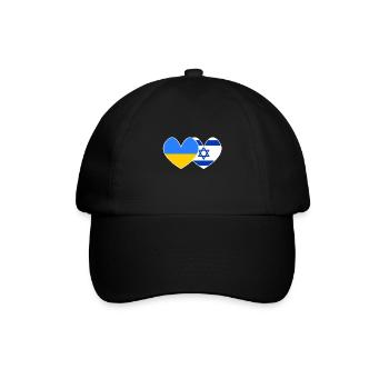 Ukraine and Israel support - Baseball Cap - black/black - Front