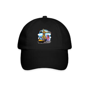 Grue excavatrice 4ème anniversaire - chemise garçon de 4 ans - Casquette classique - noir/noir - Devant