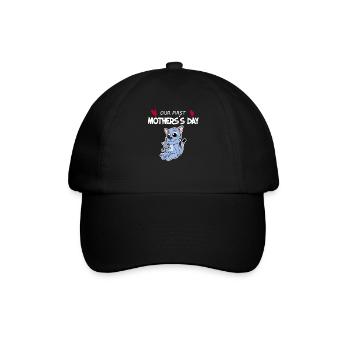 Erster Muttertag - Baseballkappe - Schwarz/Schwarz - Vorne