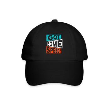 GOT SOME SPEED PEP Amphetamin Drogen Spruch - Baseballkappe - Schwarz/Schwarz - Vorne