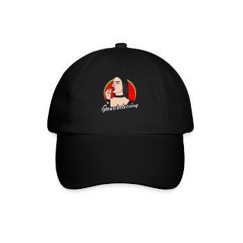 FILLE FRAISE PAILLE ERDBEERE - Casquette classique - noir/noir - Devant