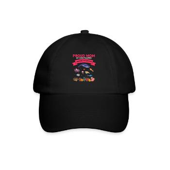 Proud Mom Marine Biologist Marine Biology Sea - Baseball Cap - black/black - Front