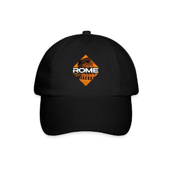 Rome Rome Italy City Skyline Holiday Summer - Baseball Cap - black/black - Front
