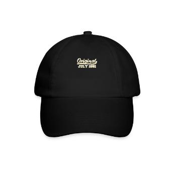 31ème anniversaire Juillet né 1991 Idée cadeau - Casquette classique - noir/noir - Devant