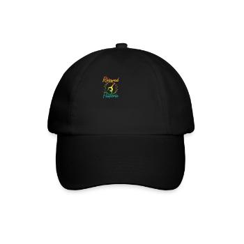 Rhönrad Flüsterin Rhönradturnerin Röhnrad Turnen - Baseballkappe - Schwarz/Schwarz - Vorne