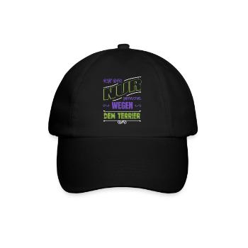 cool statement saying geek bday funny great dane - Baseball Cap - black/black - Front