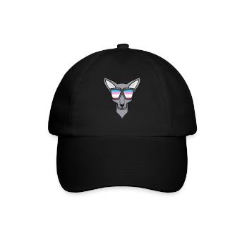 Transgender Transsexuell Sphynx Katze Geschenk - Baseballkappe - Schwarz/Schwarz - Vorne