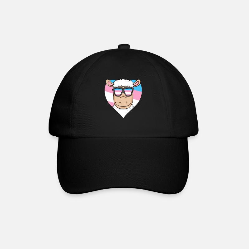 Transgender Transsexual Sheep Gift - Baseball Cap - black/black