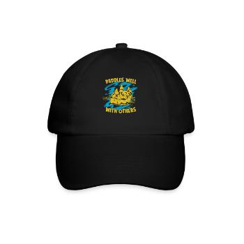 Rafting White Water Canoe Kayak - Baseball Cap - black/black - Front