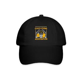 Goldbergbau Goldmine - Baseballkappe - Schwarz/Schwarz - Vorne