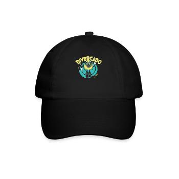 Scuba Tauchen Taucher Tauchsport - Baseballkappe - Schwarz/Schwarz - Vorne