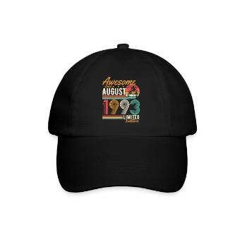 Août 1993 Naissance Anniversaire Rétro - Casquette classique - noir/noir - Devant