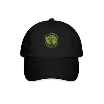 Bonsai Baum - Baseballkappe - Schwarz/Schwarz - Vorne