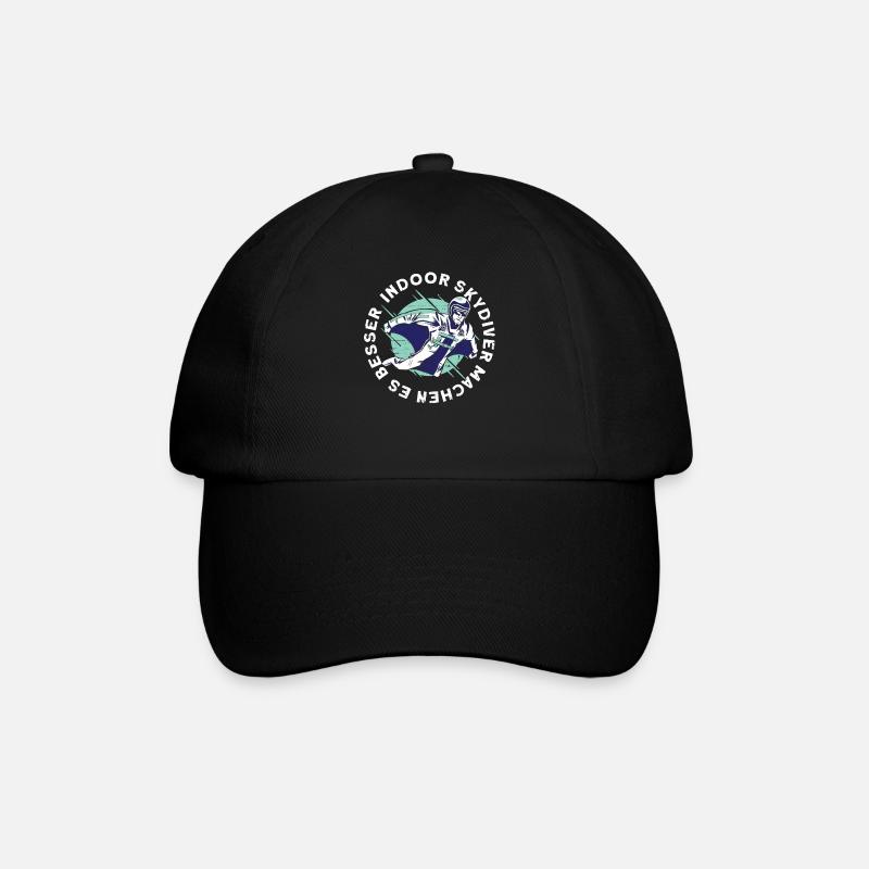 Indoor-Skydiving - Baseballkappe - Schwarz/Schwarz