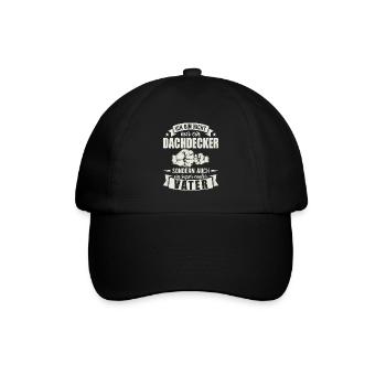 Dachdecker - Baseballkappe - Schwarz/Schwarz - Vorne