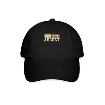 37th birthday August born 1985 Gift idea - Baseball Cap - black/black - Front