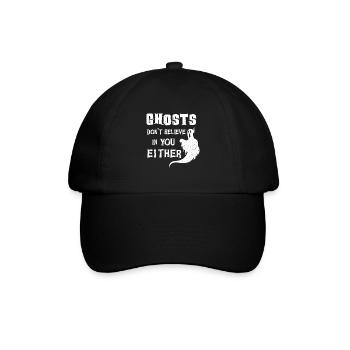 Halloween Tshirt Halloweenparty Mörder Killer Tod - Baseballkappe - Schwarz/Schwarz - Vorne