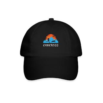 Canicross Hundesport Natur Laufen Hund - Baseballkappe - Schwarz/Schwarz - Vorne